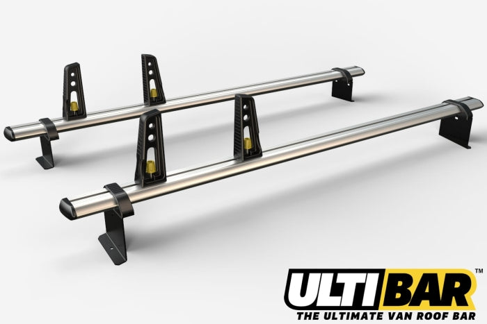 2x ULTI Bars Aluminium Roof Bars Fiat Fiorino 2008 - Present
