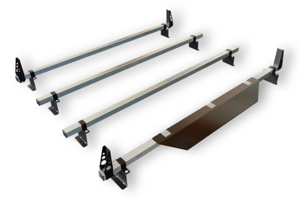 4x Steel-Line Roof Bars incl. wind deflector Vauxhall Vivaro 2014 - 2019