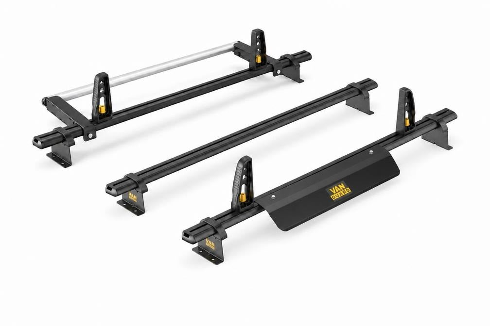 3x ULTI Bars Aluminium Roof Bars Vauxhall Vivaro 2014 - 2019