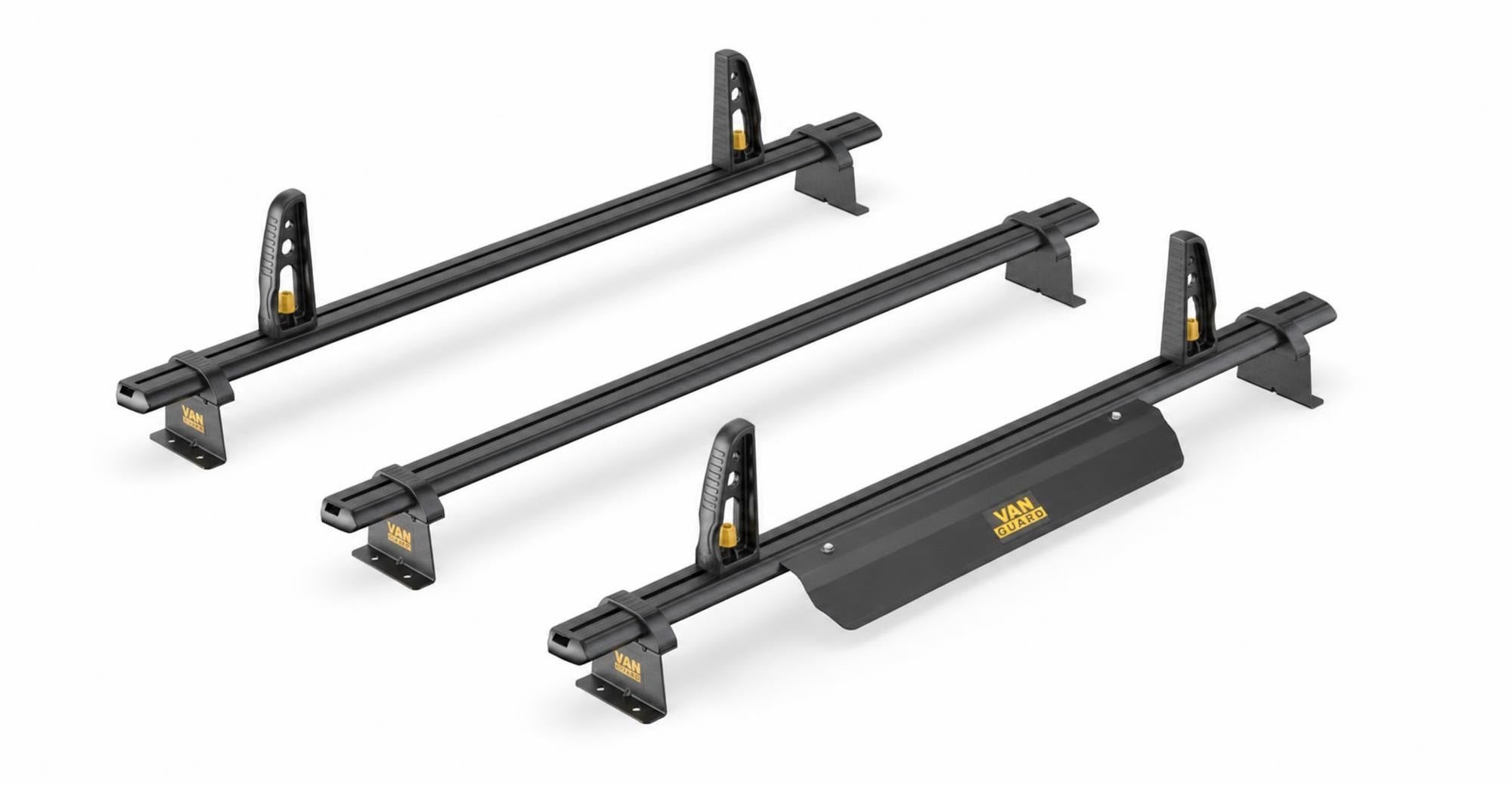 3x ULTI Bars Aluminium Roof Bars Vauxhall Vivaro 2014 - 2019