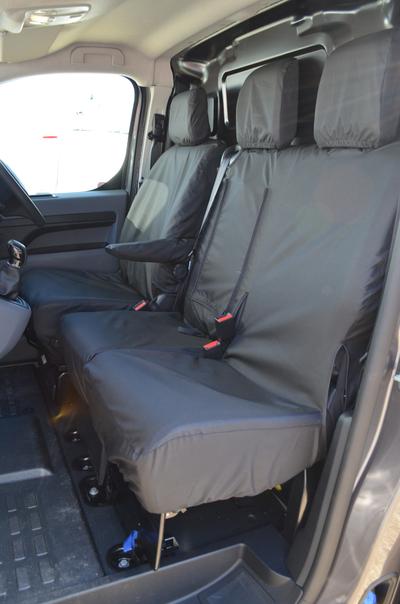 VAUXHALL VIVARO Heavy Duty PADDED Diamond Quilted Leatherette Van Seat Covers | UK